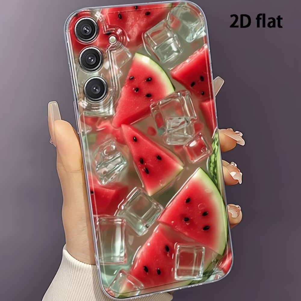 Summer Closet - Yazlık Buzlu Karpuz Desenli TPU Telefon