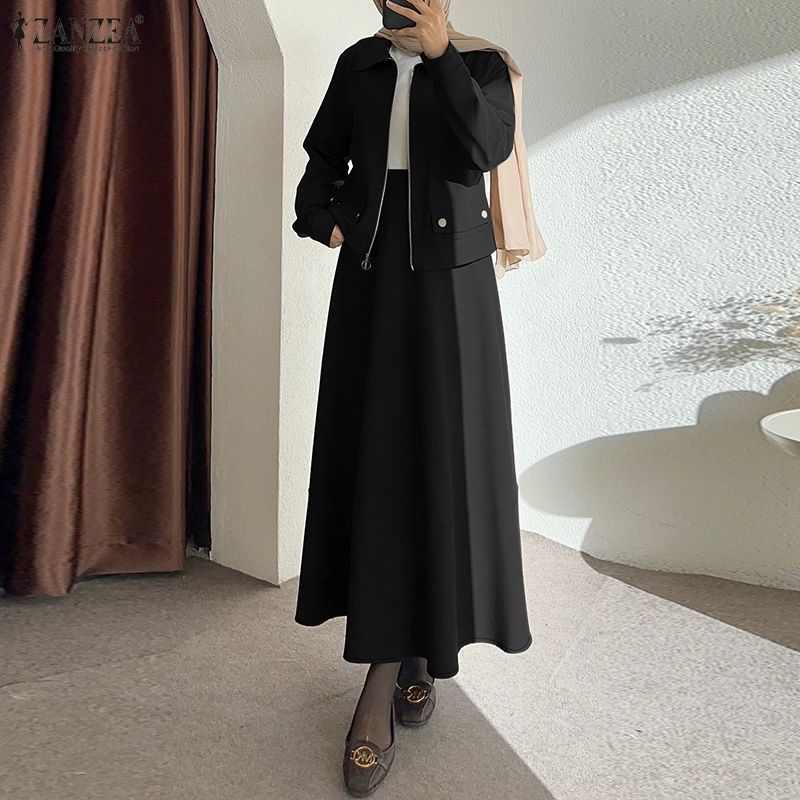 Summer Clothing Hijab - Mütevazı Moda Bayan Etek Takım Elbise