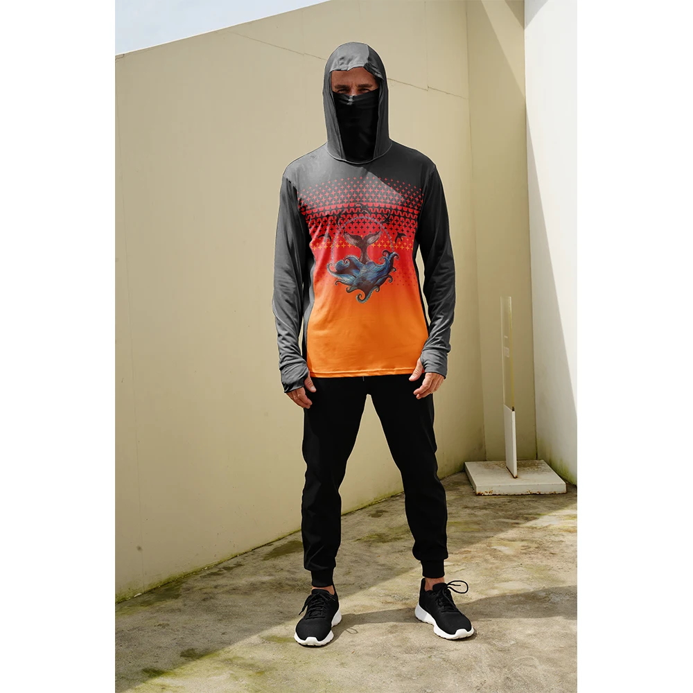 Summer Clothing Guys - Balıkçı Gömlekleri Erkek Güneş Korumalı Kapüşonlu