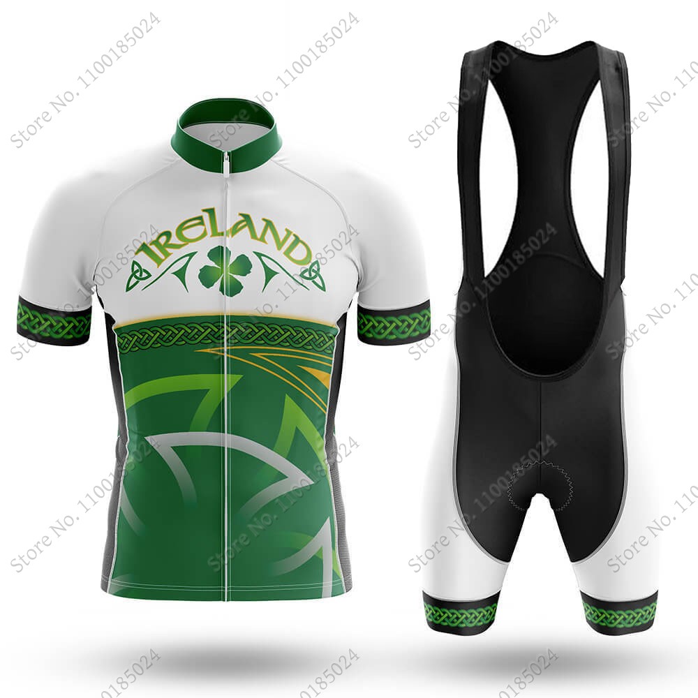 Ireland Summer Clothing - 2024 İrlanda ulusal bisiklet forması Set