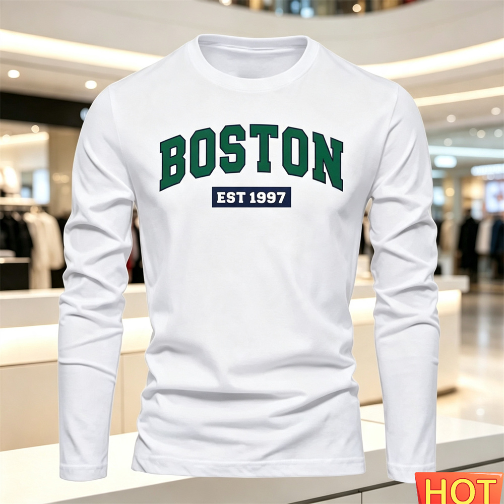 Summer Clothing Guys - Sonbahar Yaz Erkek Uzun Kollu Tişört
