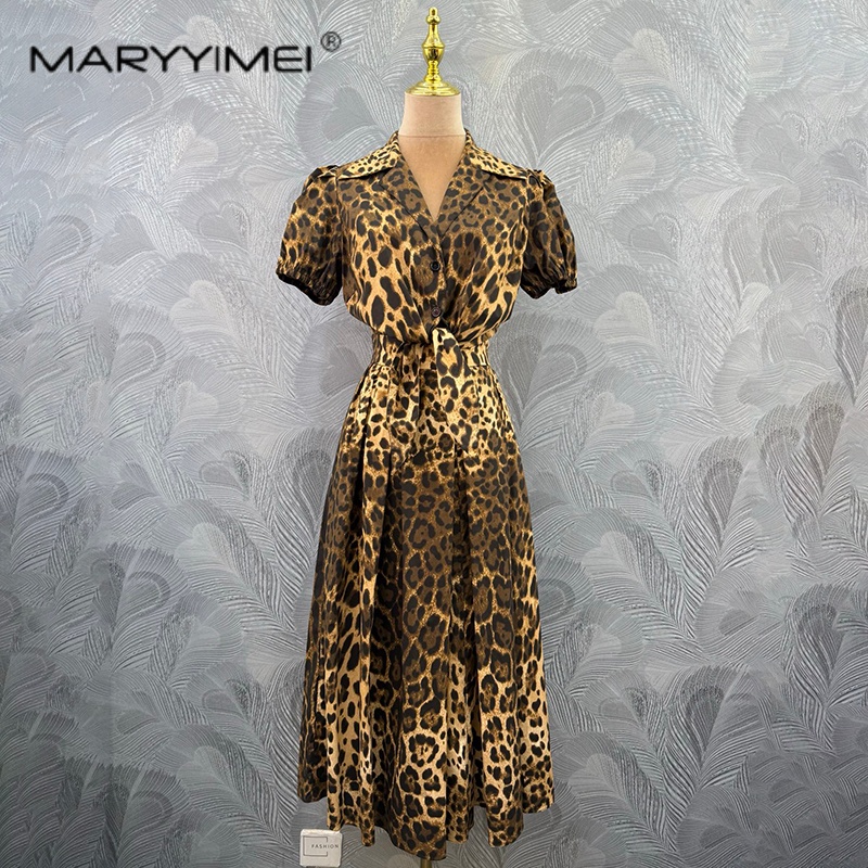 Summer Edition Clothing - MARYYIMEI Moda leopar desenli kadın giyim