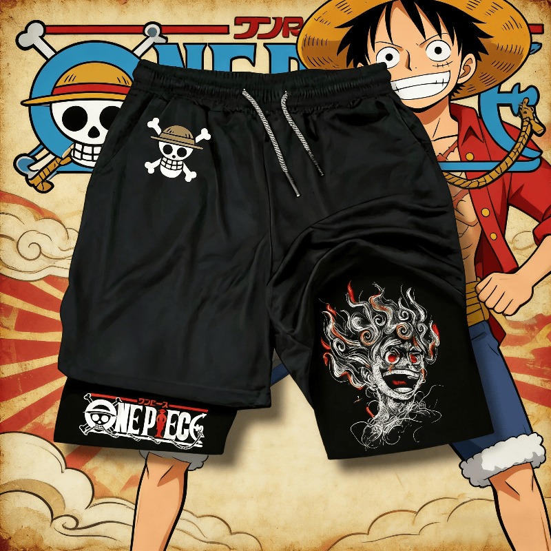 Summer Clothing Layering - TEK PARÇA Klasik Anime Luffy Periferik