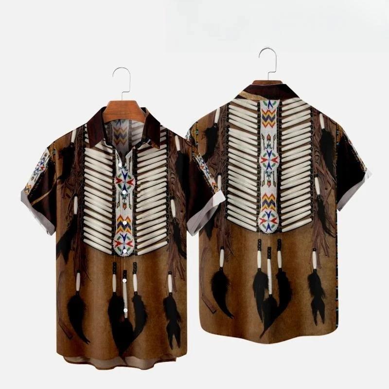 Indian Summer Vintage Clothing - Hint Etnik Tarzı 3D Baskı Plaj