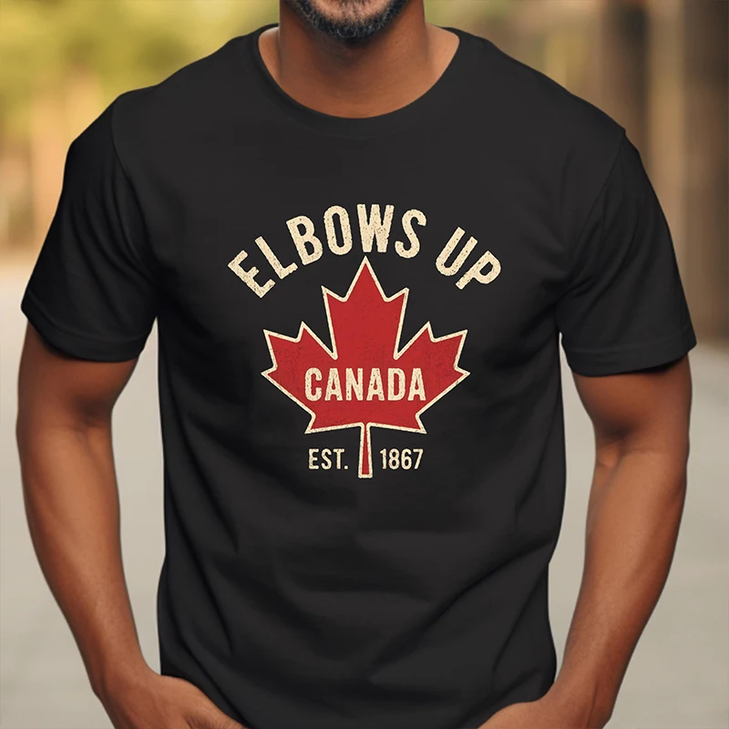 Summer Clothing Women Canada - Dirsekler Yukarı Kanada T-shirt Erkekler Kadınlar