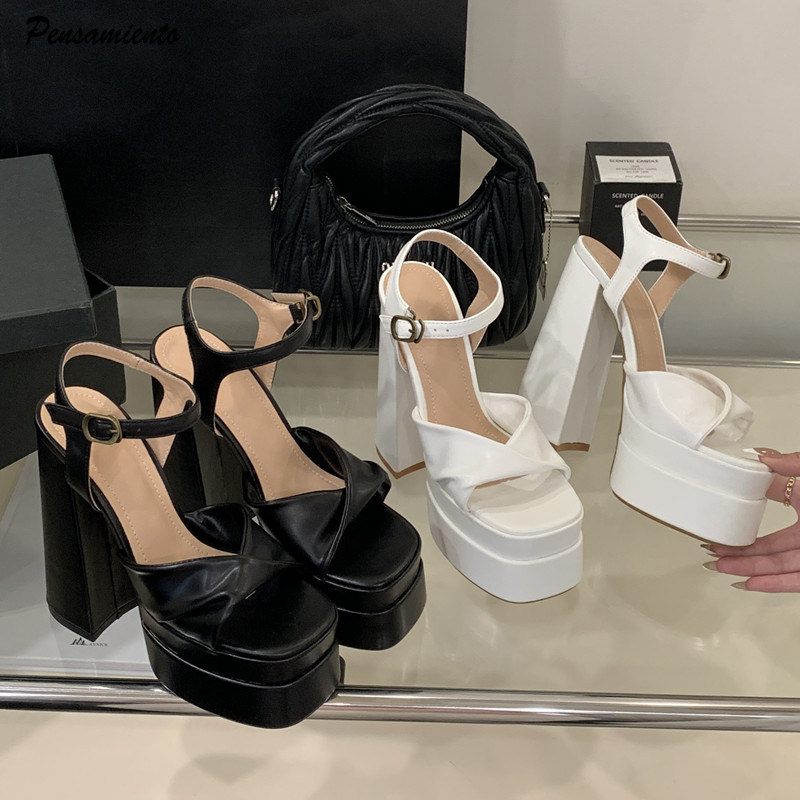 Summer Clothing Stores - Yıldız tarzı Moda Çift Platform Takozlar