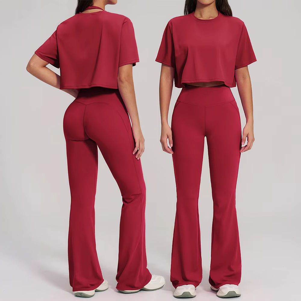 Summer Clothing Logo - 2 Parça Yoga Seti Spor Kıyafeti