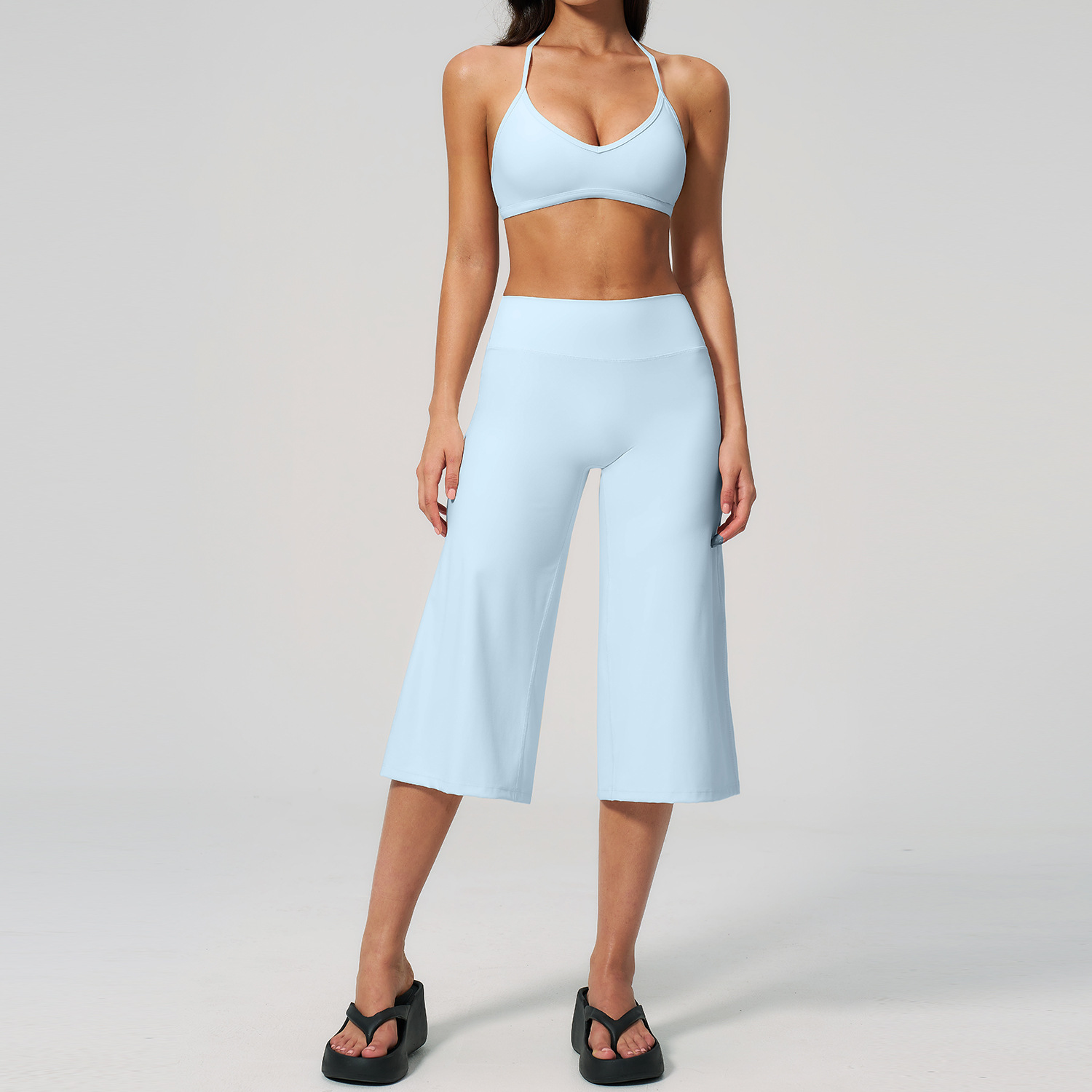 Summer Clothing Logo - Capri Pantolon Takımı 2 Parça Spor