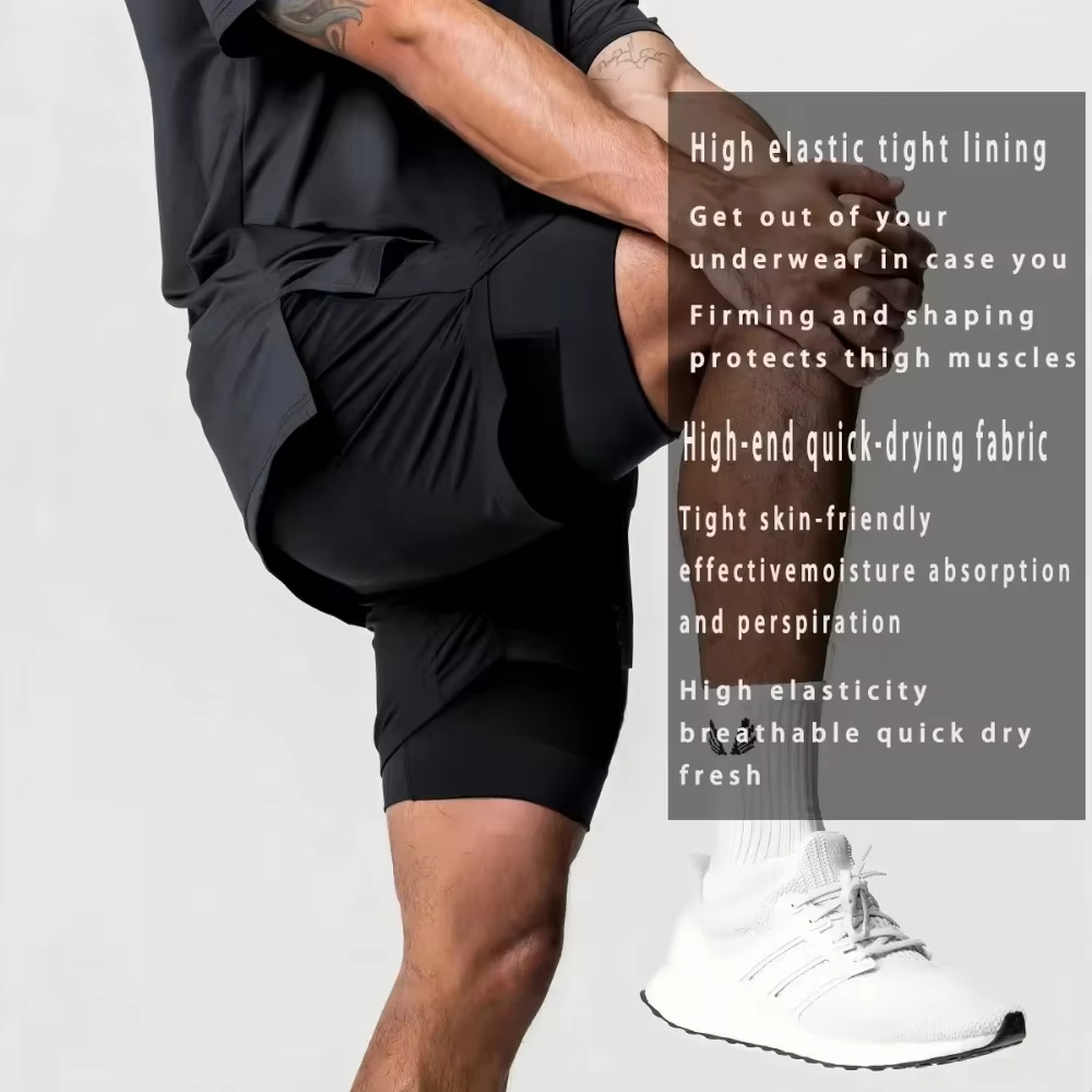 Tek Parça Erkek Şort Çift Katm - Summer Clothing Layering incelemesi ve fiyatı