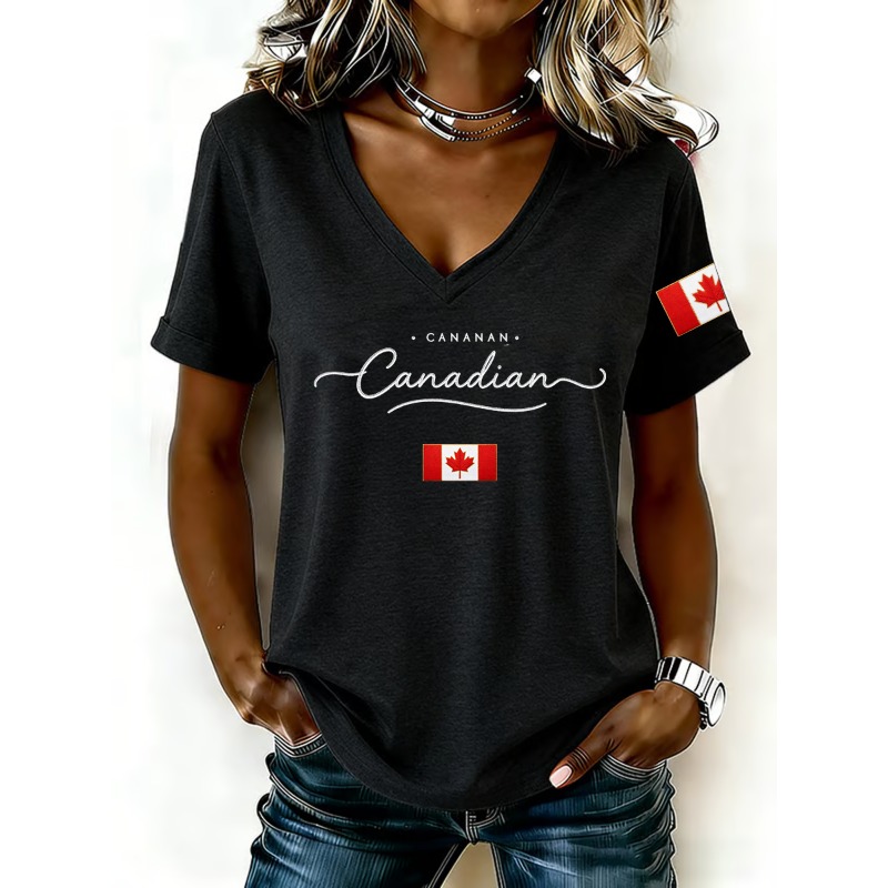 Kanada Ulusal Bayrağı Baskı ka - Summer Clothing Women Canada incelemesi ve fiyatı