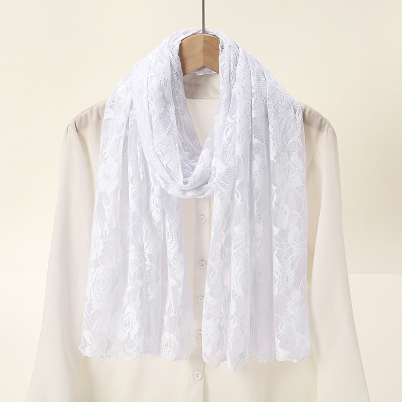 Dantel gül eşarp uzun havlu mü - Summer Clothing Hijab incelemesi ve fiyatı