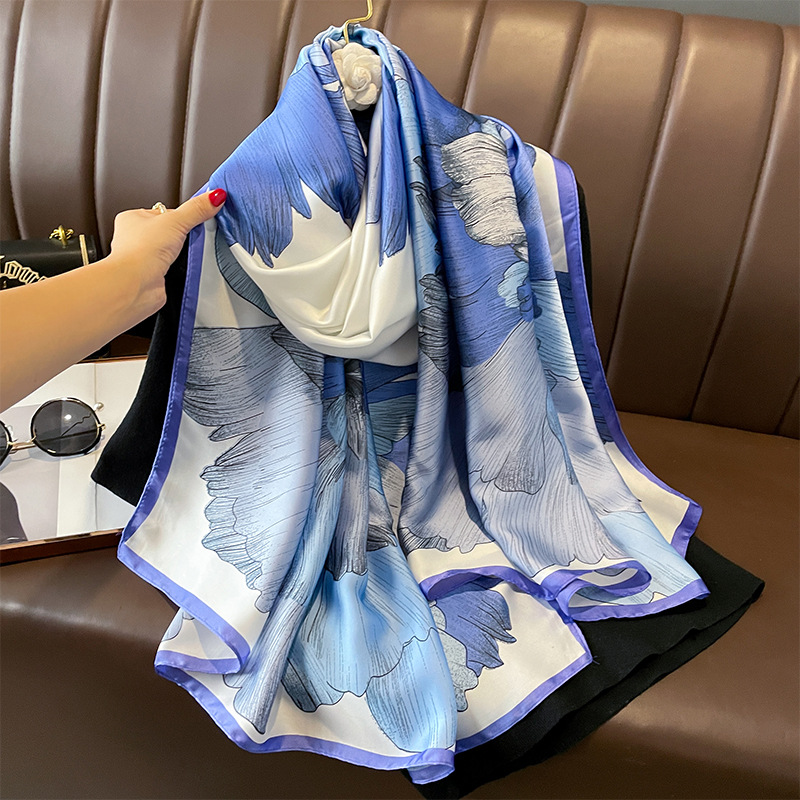 2023 İspanya lüks ipek eşarp m - Summer Clothing Hijab incelemesi ve fiyatı