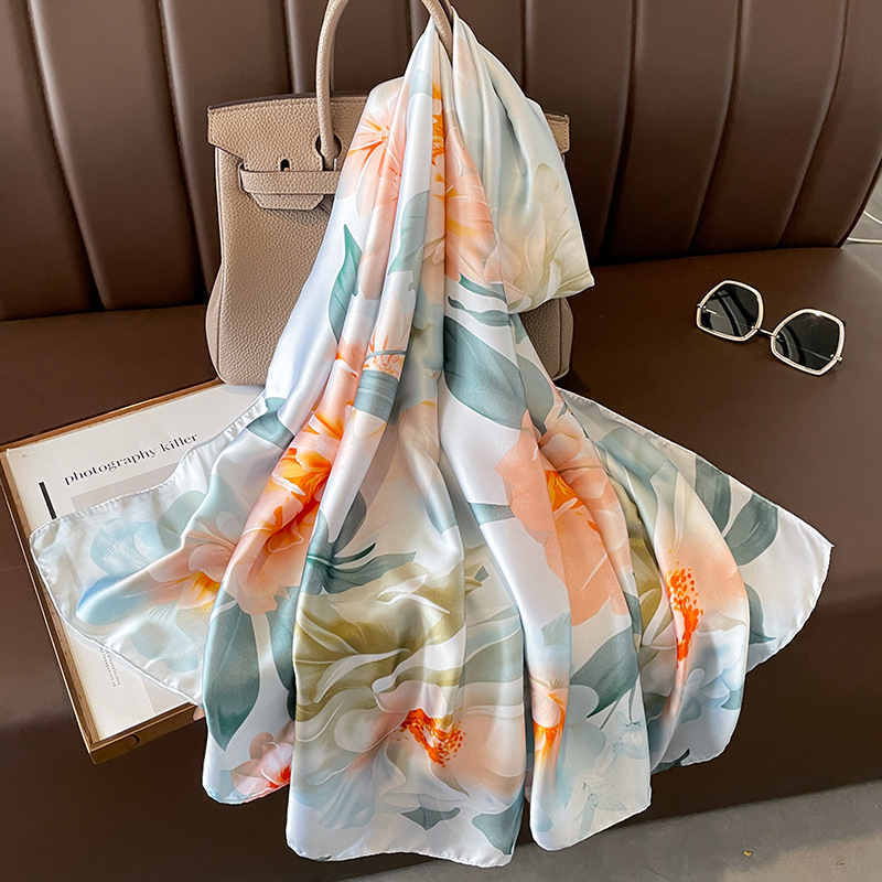 2023 İspanya lüks ipek eşarp m - Summer Clothing Hijab incelemesi ve fiyatı