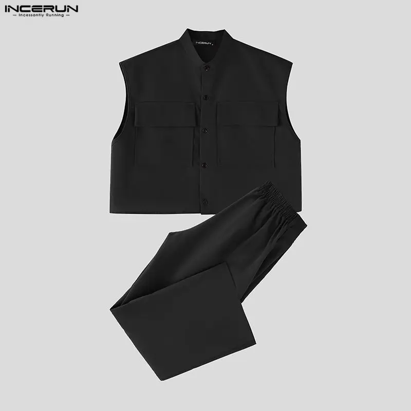 INCERUN Erkek Setleri Katı Kol - Summer Clothing Guys incelemesi ve fiyatı