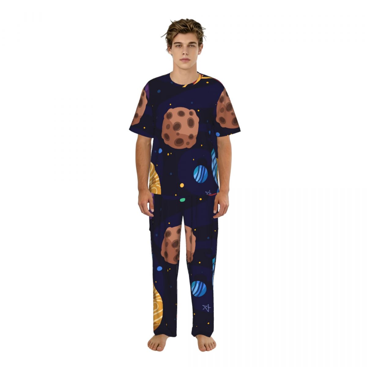 Erkek Pijama Takımı Kısa Kollu - Summer Clothing Cartoon incelemesi ve fiyatı