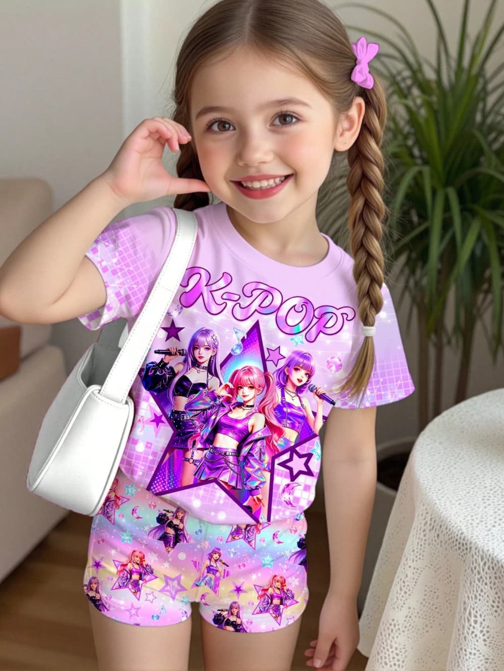 K-Pop Karikatür Grafikli Kız Ç - Summer Clothing List incelemesi ve fiyatı