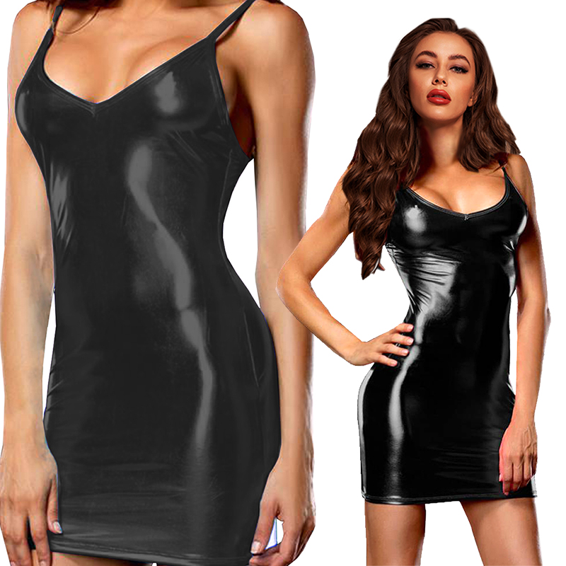 Seksi erotik sıcak Pu metalik  - Summer Clothing Women Uk incelemesi ve fiyatı