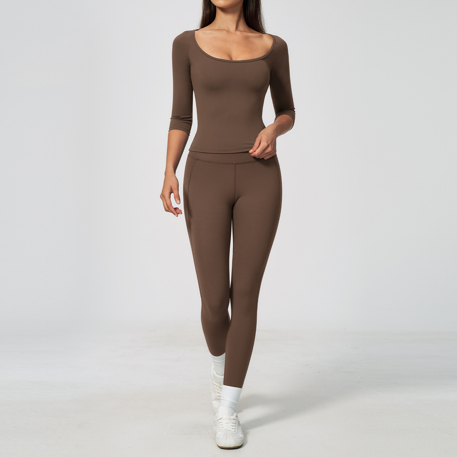 Kadın 2 Parça Yoga Seti 3/4 Ko - Summer Clothing Logo incelemesi ve fiyatı